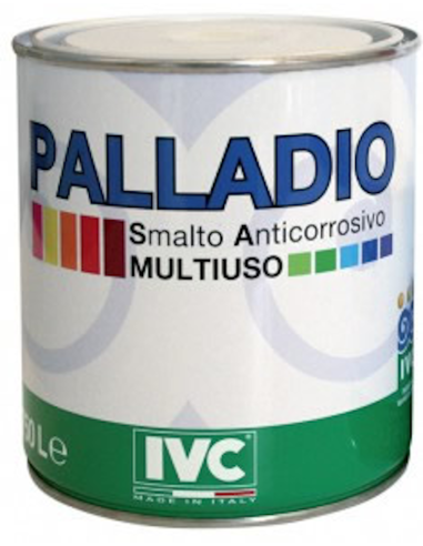 IVC Smalto Palladio Anticorrosivo Universale Rosso Rubino Per Interni Ed Esterni LT. 0,75