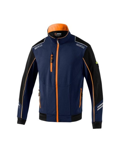 Giacca Da Lavoro Tech Tw Sparco Blu Arancio Fluo In Nylon