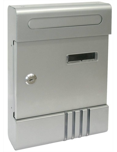 Cassetta Postale in Acciao Silver GINEVRA cm 20,5x6,5x29 h Utilia