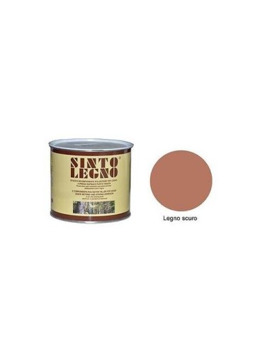 Sintolegno Stucco Bicomponente Per Legno 750 ml Legno Scuro 