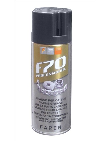 Grasso Spray Per Catene e Ingranaggi 400 ml Faren F70