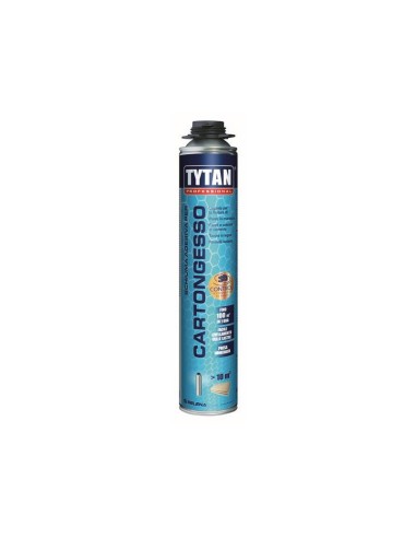 Schiuma Adesiva per Cartongesso a Pistola 840 ml Tytan