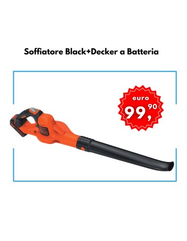 Soffiatore Black Decker Modello GWC1820PC A Batteria 209 km/h