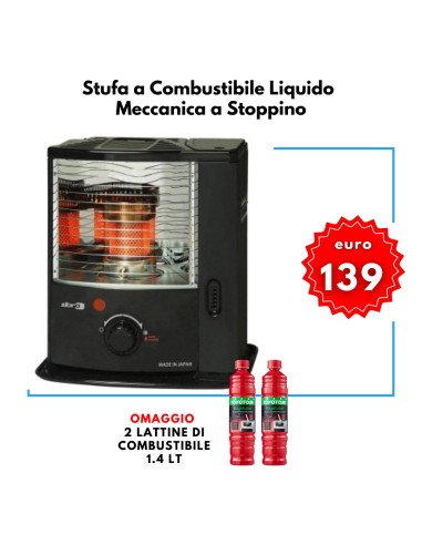 Stufa a Combustibile Liquido Meccanica a Stoppino Portatile 35-80 mc  Zibro RS2222